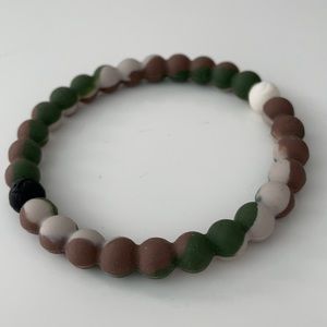 RUBBER BEADED UNISEX CAMOUFLAGE BRACELET